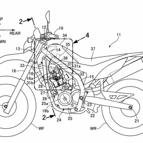 Honda CRF250 patent