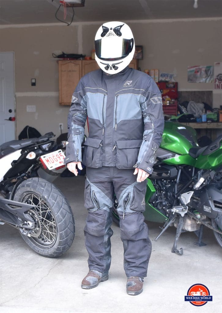 Forcefield Sport Suit X-V being worn under Rukka ROR riding gear.