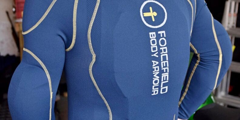 Forcefield Sport Suit X-V back armour.