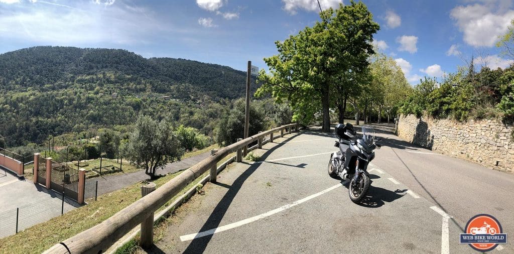 A windy road in France with a Ducati Multistrada 1260S.