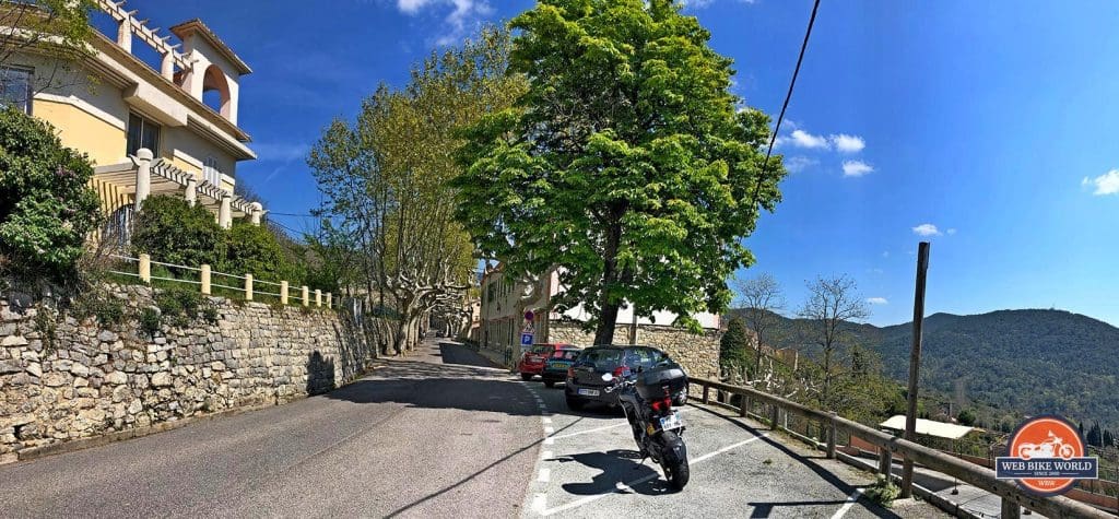 A windy road in France with a Ducati Multistrada 1260S.