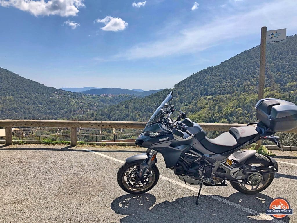 A 2019 Ducati Multistrada 1260S in Southern France.