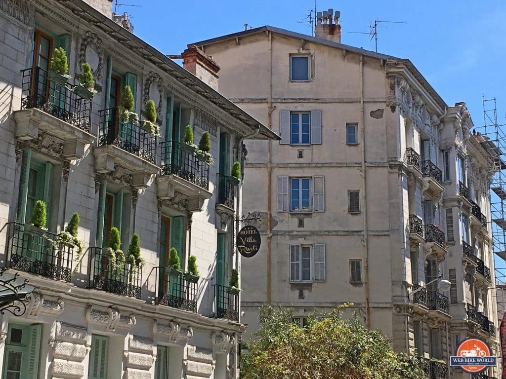 Buildings in Nice, France.