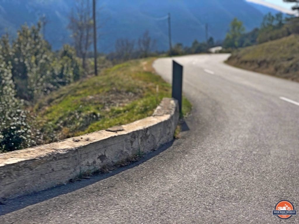 A windy road in southern France.