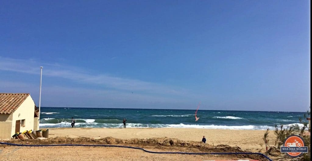 A seashore in southern France.