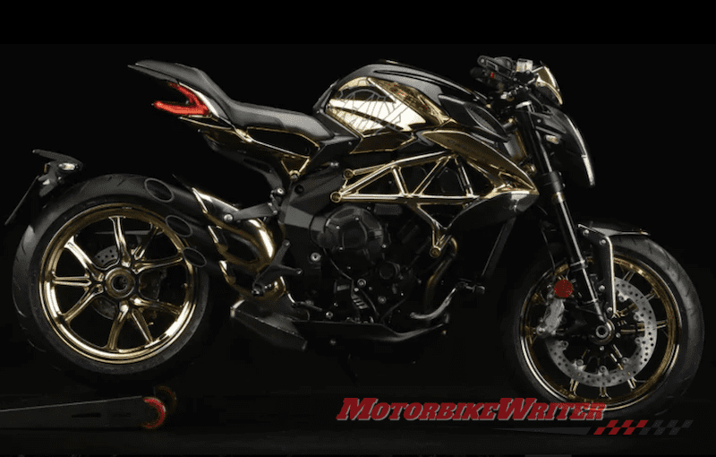 Gold MV Agusta Dragster 800 RC exclusive