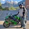 My friend Scott wearing Klim K1R helmet.
