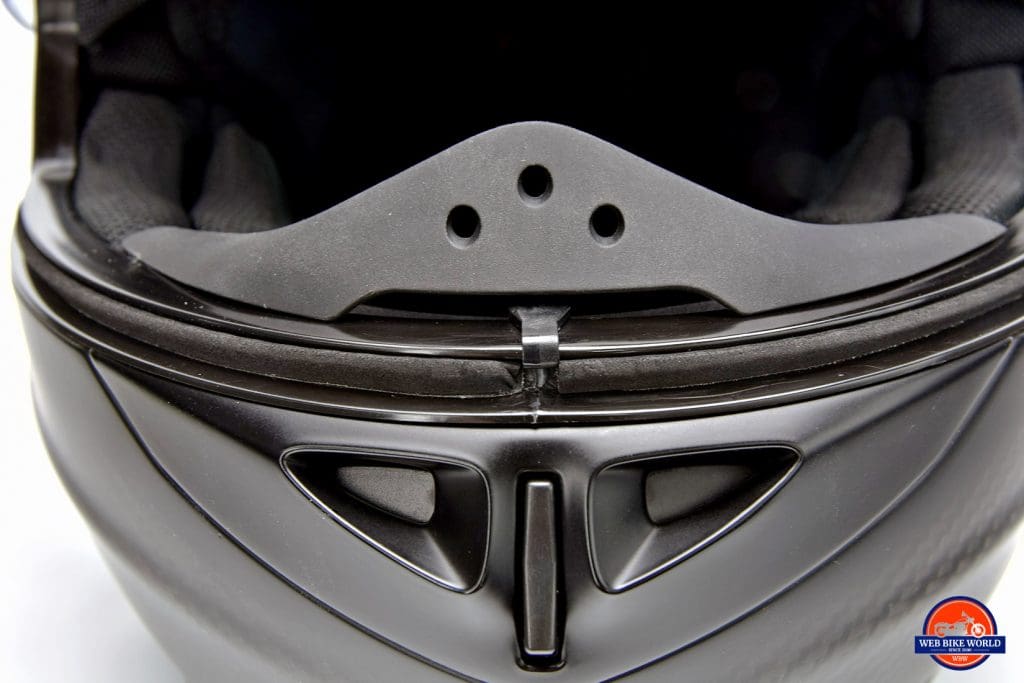 Klim K1R helmet breath guard.