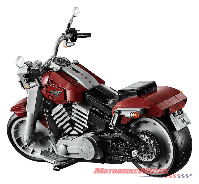 Lego Harley-Davidson Fat Boy scale model