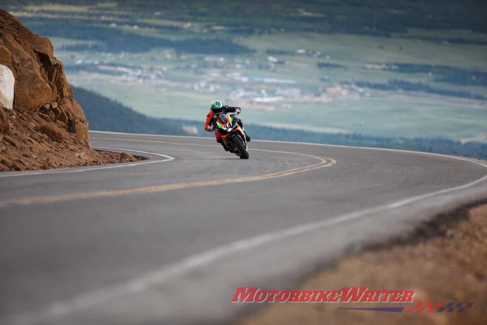 Australian motorcycle journalist Rennie Scaysbrook has posted a video of his record run at the recent Pikes Peak International Hillclimb in Colorado. forever