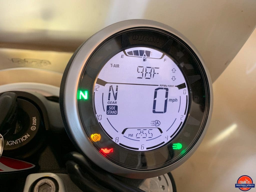 2019 Ducati Scrambler Icon LED dash