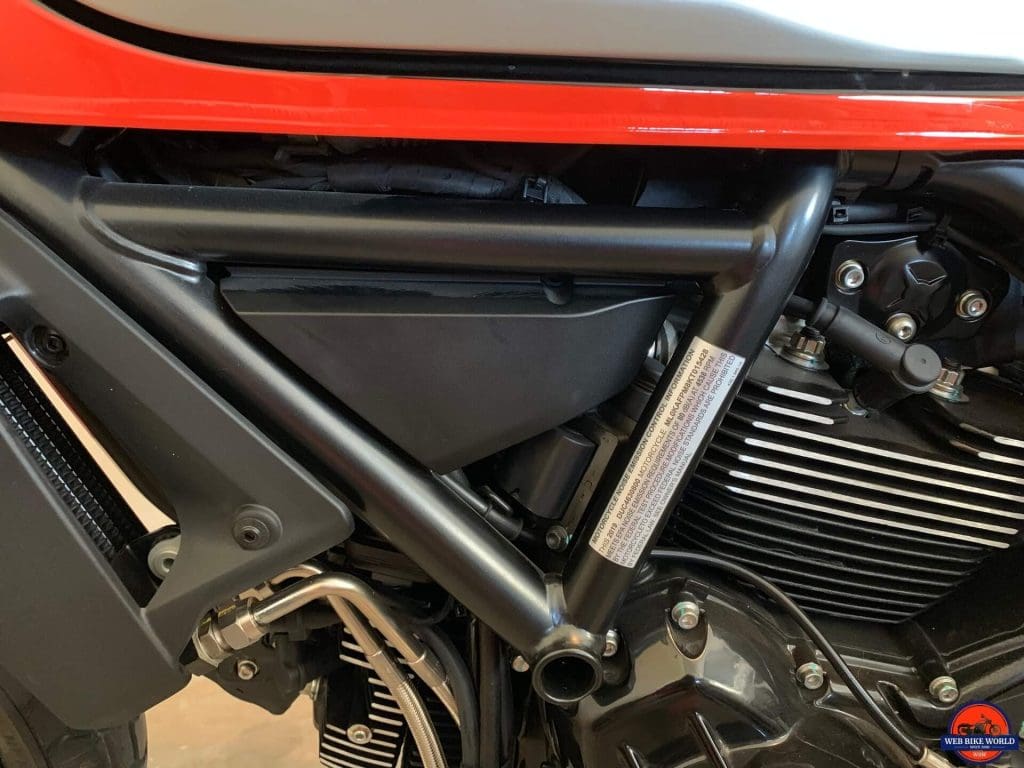 2019 Ducati Scrambler Icon black trellis frame