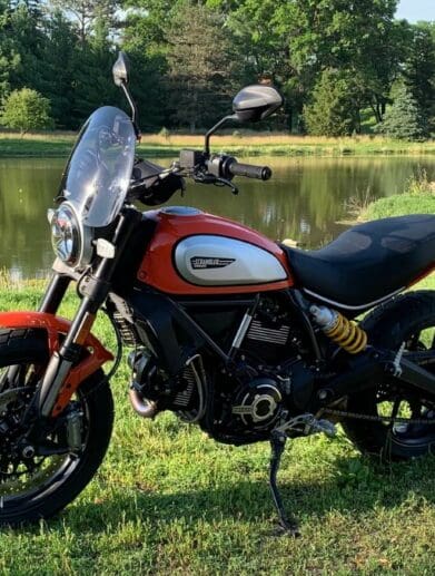 2019 Ducati Scrambler Icon in Atomic Tangerine Orange