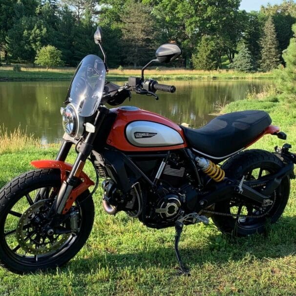 2019 Ducati Scrambler Icon in Atomic Tangerine Orange