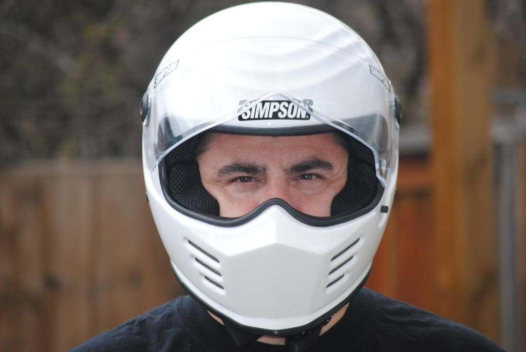 Gerry wearing the Outlaw Bandit.