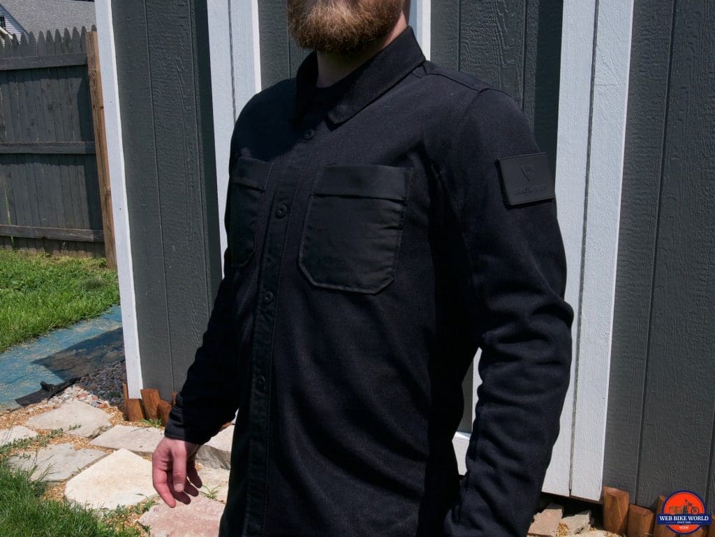 REV'IT! Tracer Air Overshirt on Wade front view