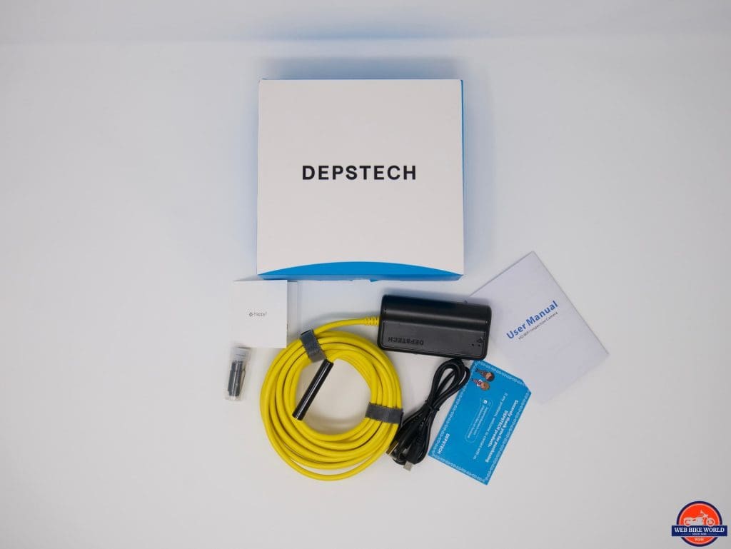 Depstech Inspection Camera everything in the box