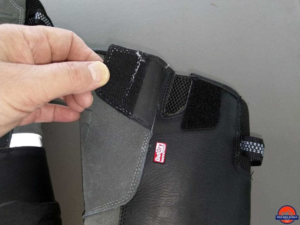 REV'IT! Gravel OutDry Boots top adjuster flap