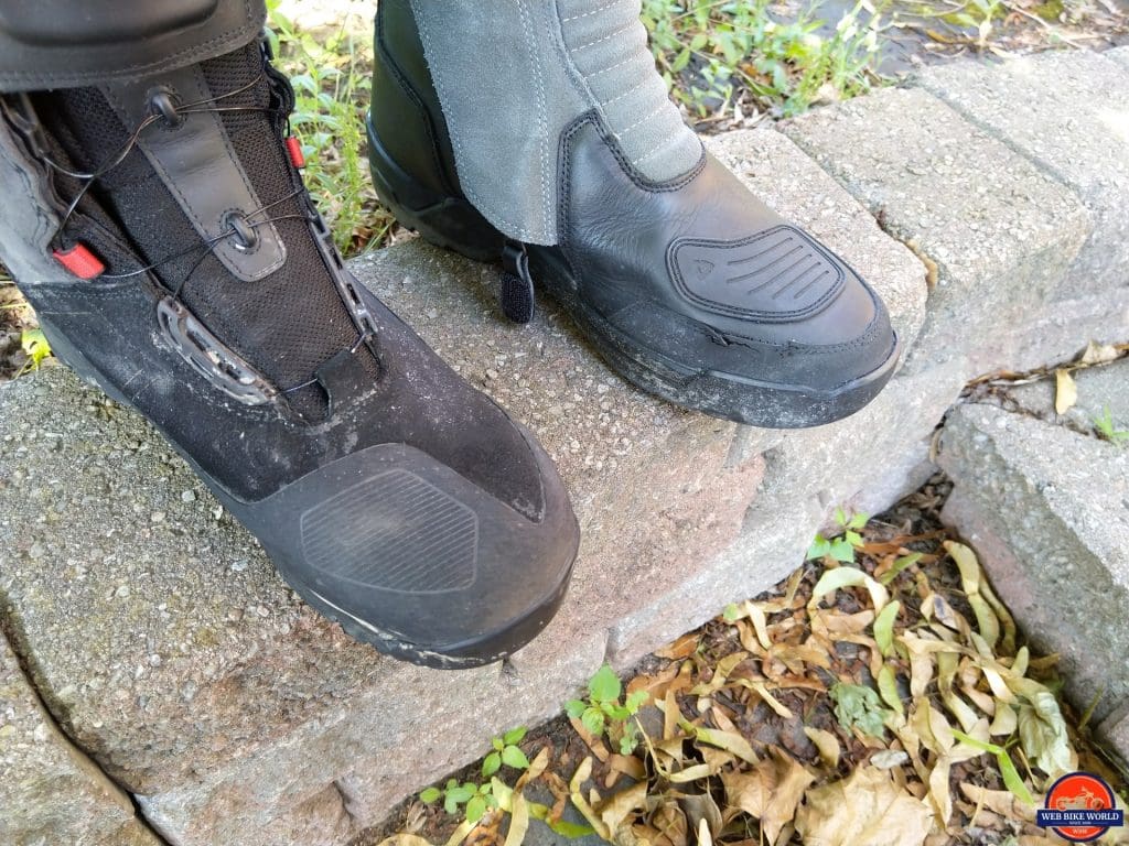 REV'IT! Gravel OutDry Boots rubber seal stitching tear