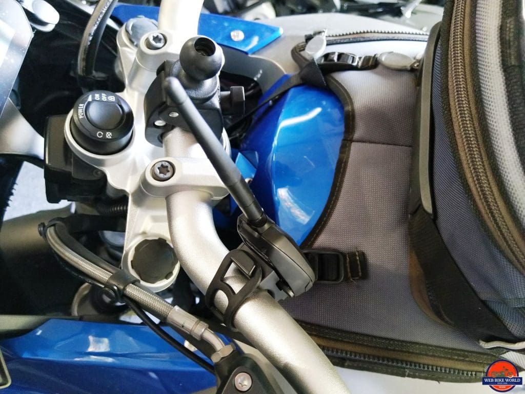 SENA +Mesh Adapter left handlebar placement