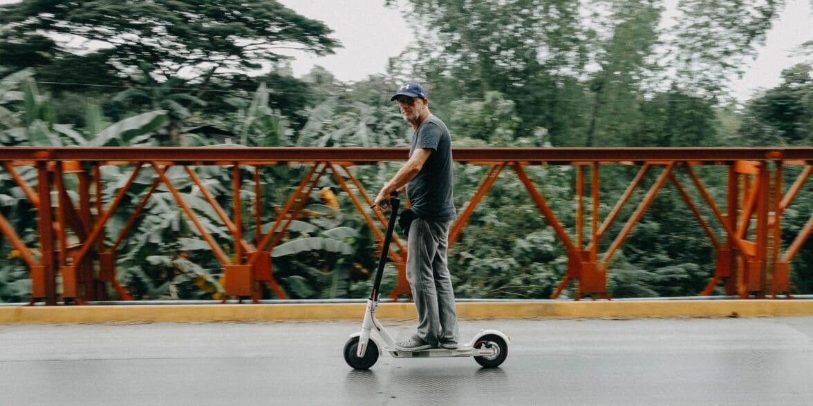 shared electric scooter