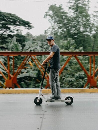 shared electric scooter