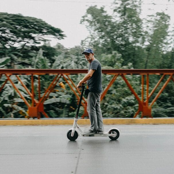 shared electric scooter