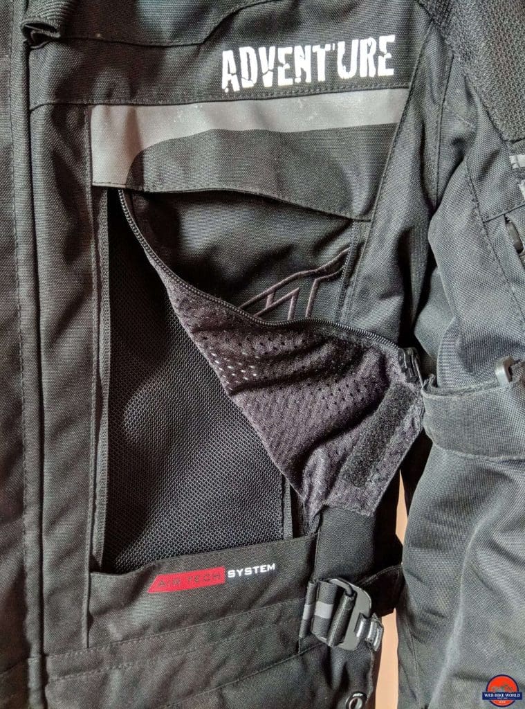 RST Pro Series Adventure 3 Textile Jacket chest vent unzippered