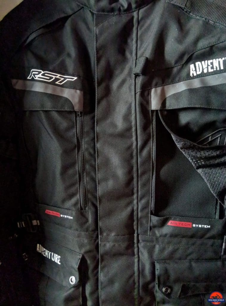 RST Pro Series Adventure 3 Textile Jacket chest vents