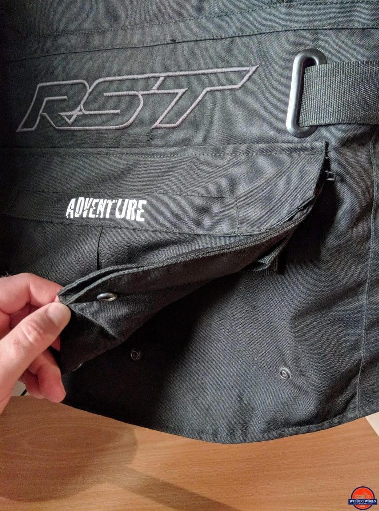 RST Pro Series Adventure 3 Textile Jacket back pocket