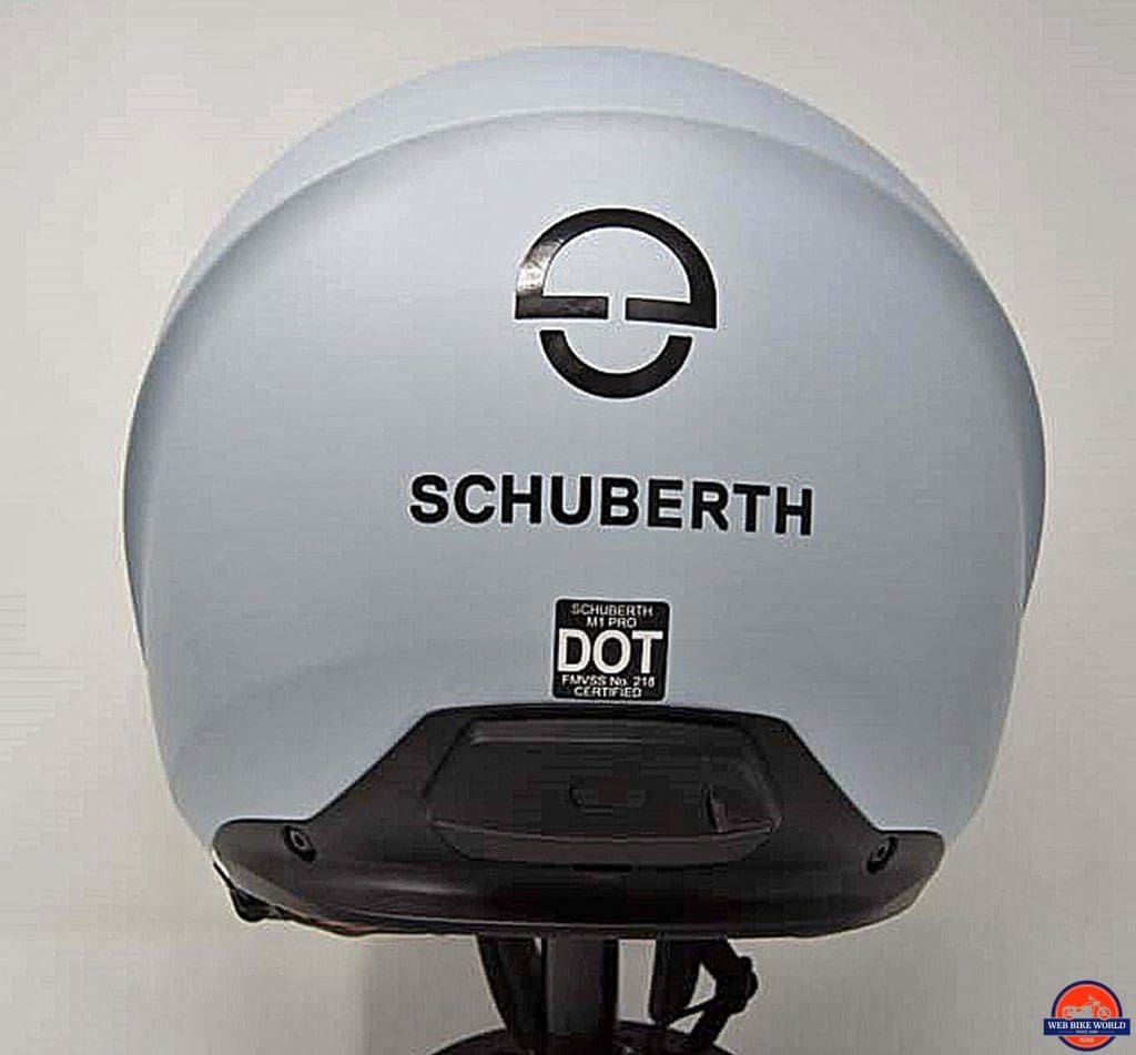 Schuberth M1 Pro and Sena SC1M rear view