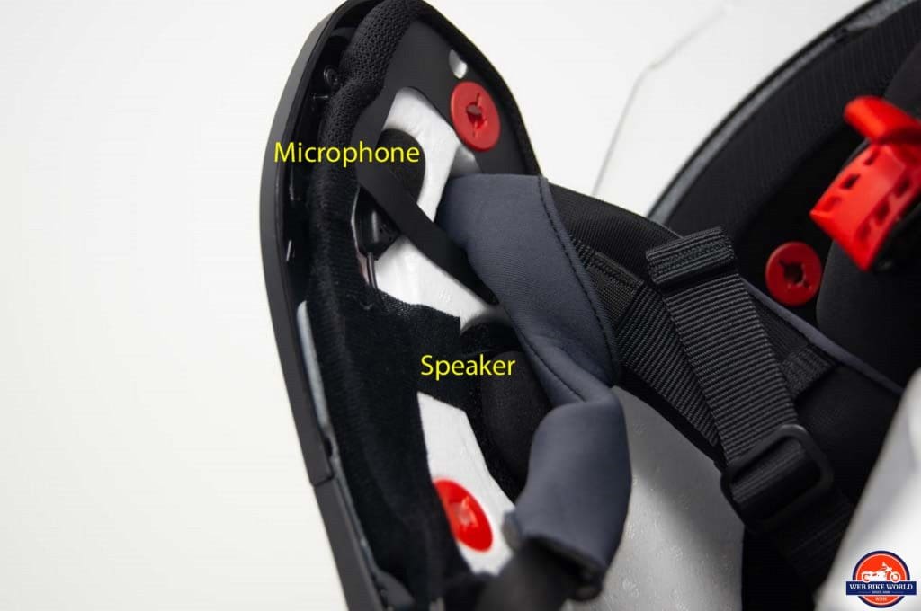 Schuberth M1 Pro and Sena SC1M microphone/speaker placement