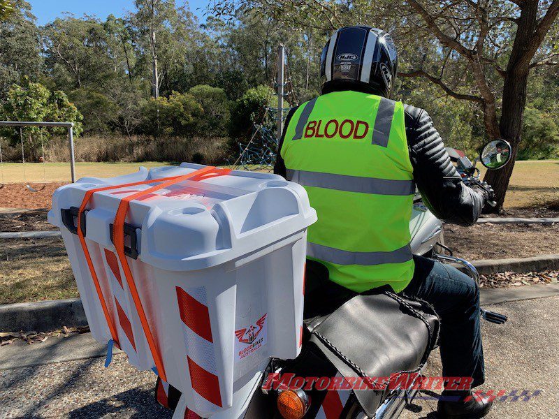 Blood Bikes Australia Peter Davis tests