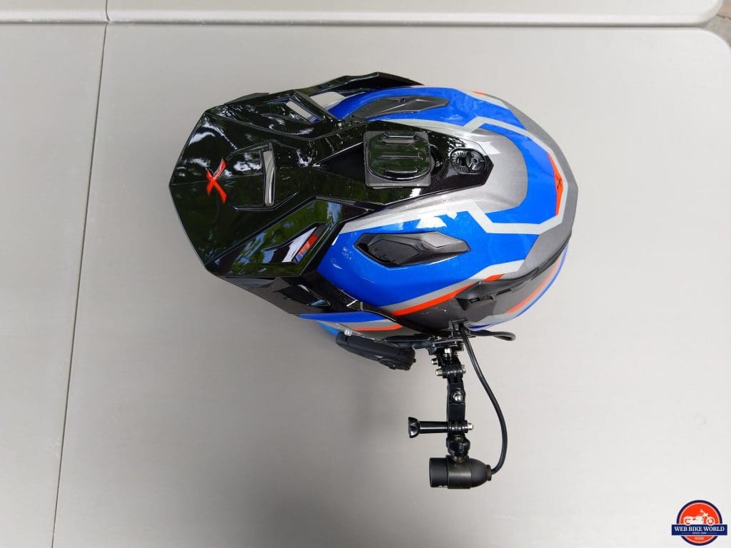INNOVV C5 Helmet Camera - large multi-joint mount full view