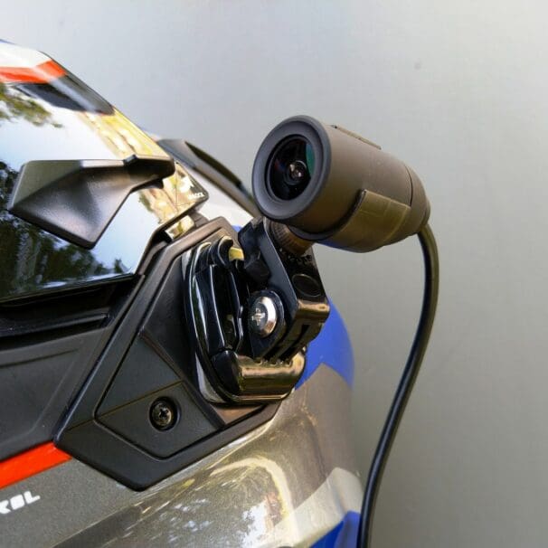 INNOVV C5 Helmet Camera - side mount closeup