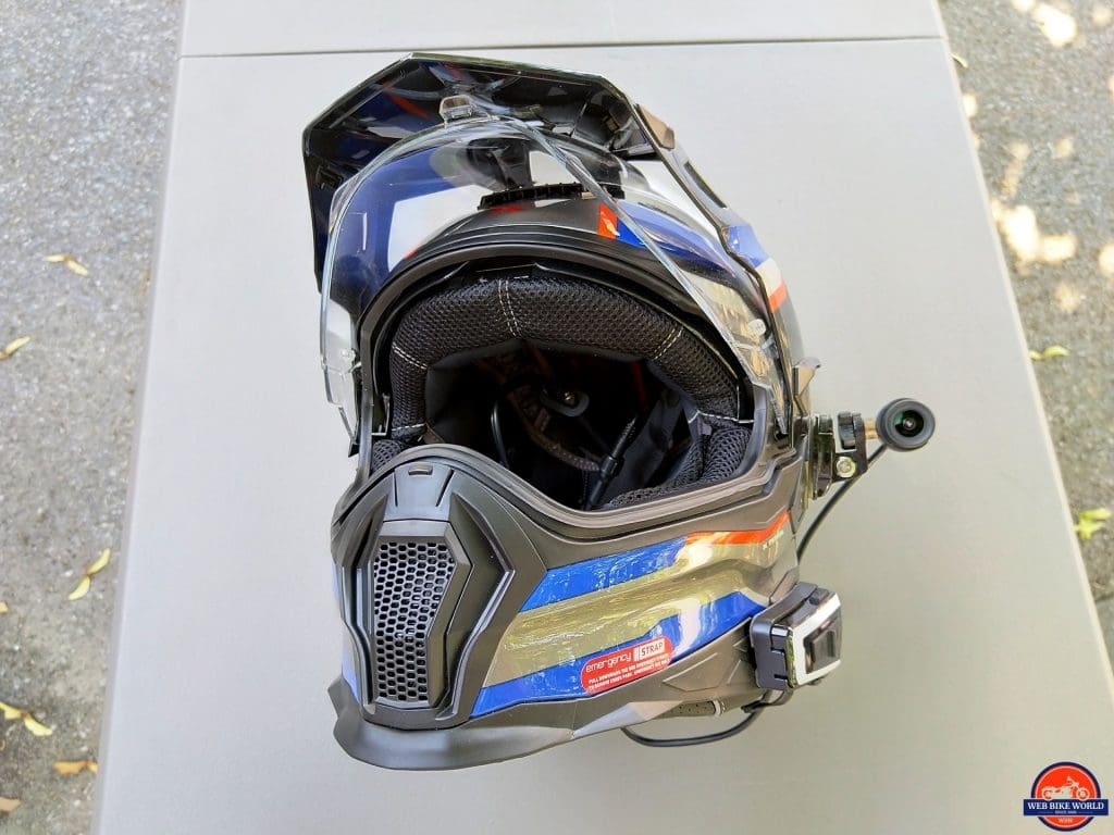 INNOVV C5 Helmet Camera - side-mounted on X-Patrol