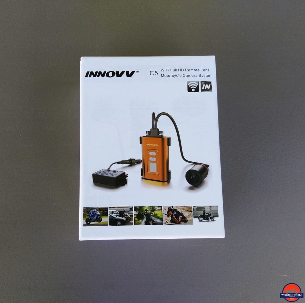 INNOVV C5 Helmet Camera - front of retail box