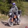 Me riding a KTM 790 Adventure motorcycle wearing the Joe Rocket Canada Alter Ego 14.0 jacket.