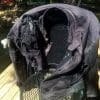 A destroyed mesh motorcycle jacket.
