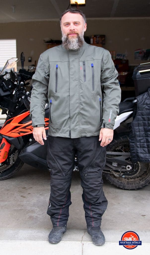 The Joe Rocket Canada Alter Ego 14.0 jacket waterproof outer layer.