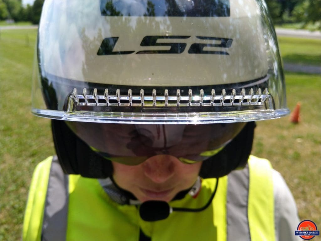 LS2 VERSO Mobile Helmet full-face visor diffuser