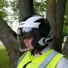 LS2 VERSO Mobile Helmet worn on rider