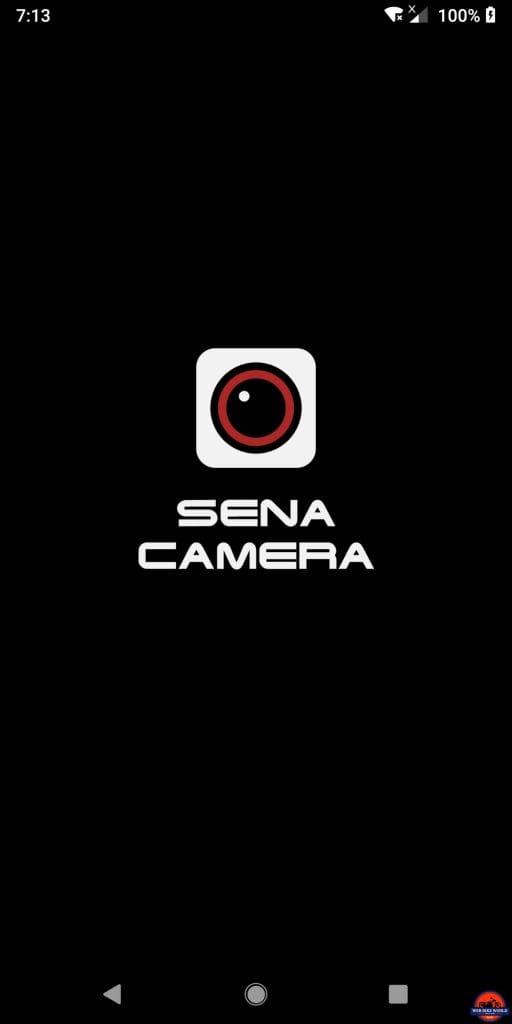 Sena Momentum Pro Helmet - Camera Title Screen