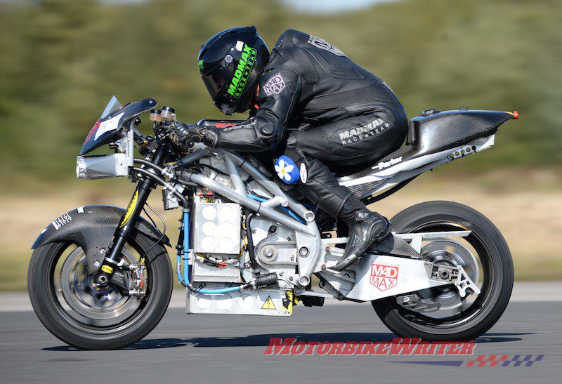 Zef on the electric bike (Images: ©Harvey Brewster) records