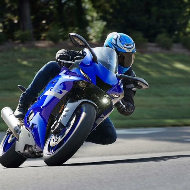 2020 Yamaha R6 on a Race Track