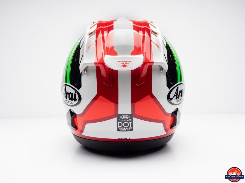 Arai Corsair-X Rea 5 Graphic Helmet rear