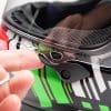 Arai Corsair-X Rea 5 Graphic Helmet visor release lever