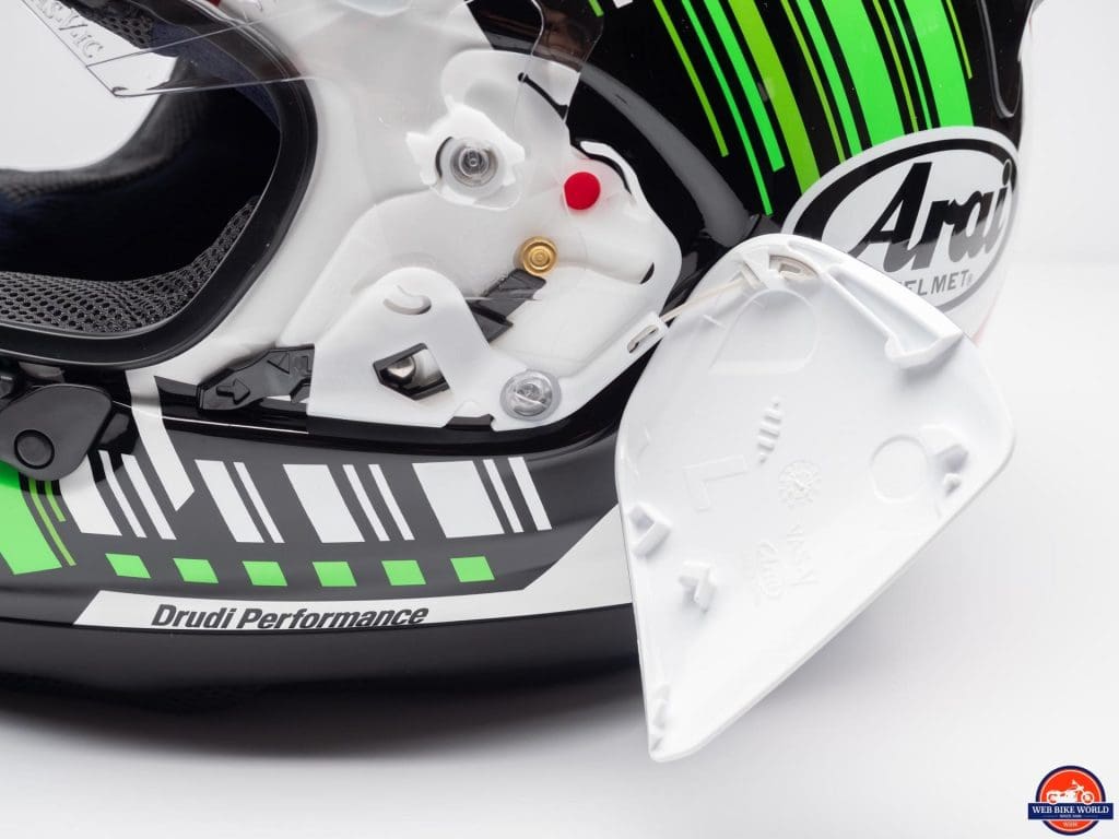 Arai Corsair-X Rea 5 Graphic Helmet side pods