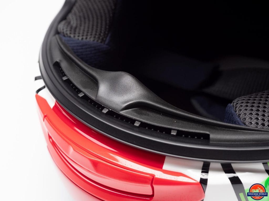 Arai Corsair-X Rea 5 Graphic Helmet chin vent