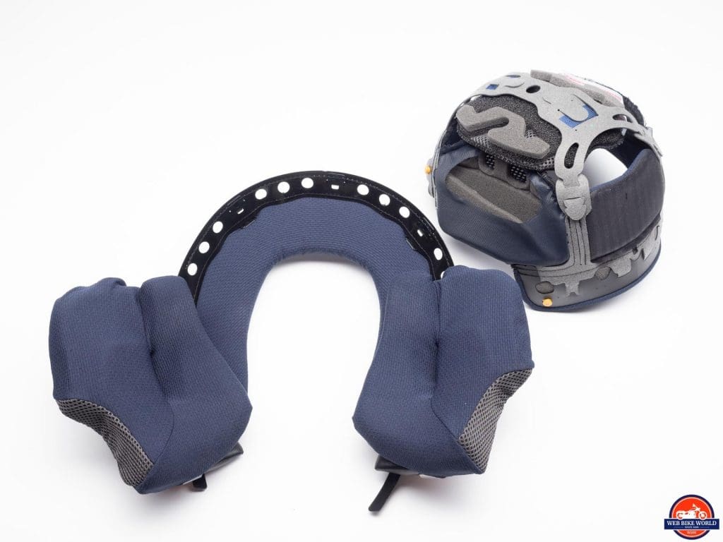 Arai Corsair-X Rea 5 Graphic Helmet interior pieces